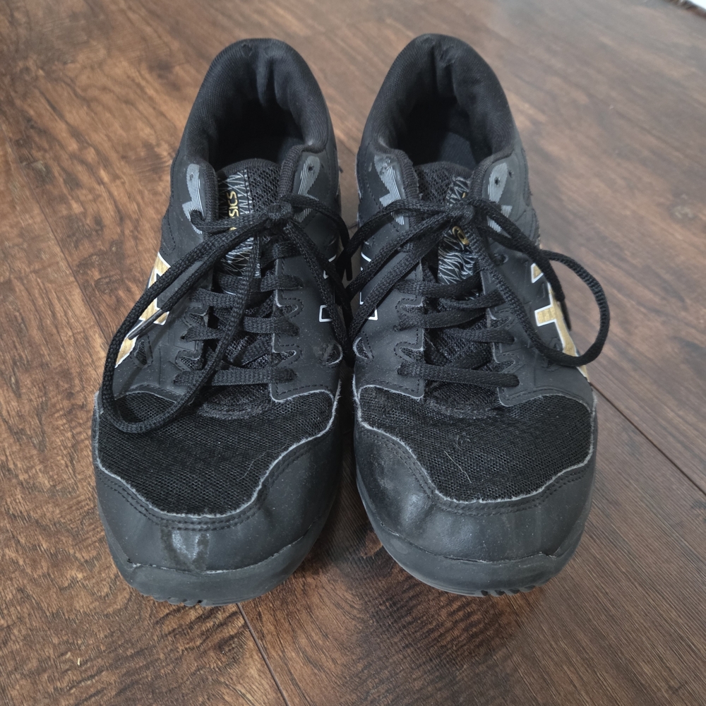 ASICS Men's Size 8 Gel-Rocket 11 Volleyball Tennis Court Shoes Black Gold